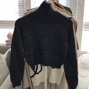 Zara Crop Turtle Neck Sweater